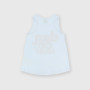 Tanktop aus Jersey für Mädchen, weiss Tanktop aus Jersey für Mädchen, weiss