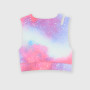 Girl's top in technical fabric, white Girl's top in technical fabric, white