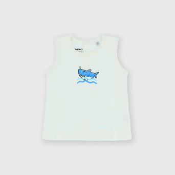 Débardeur en Jersey nouveau-né, blanc Débardeur en Jersey nouveau-né, blanc