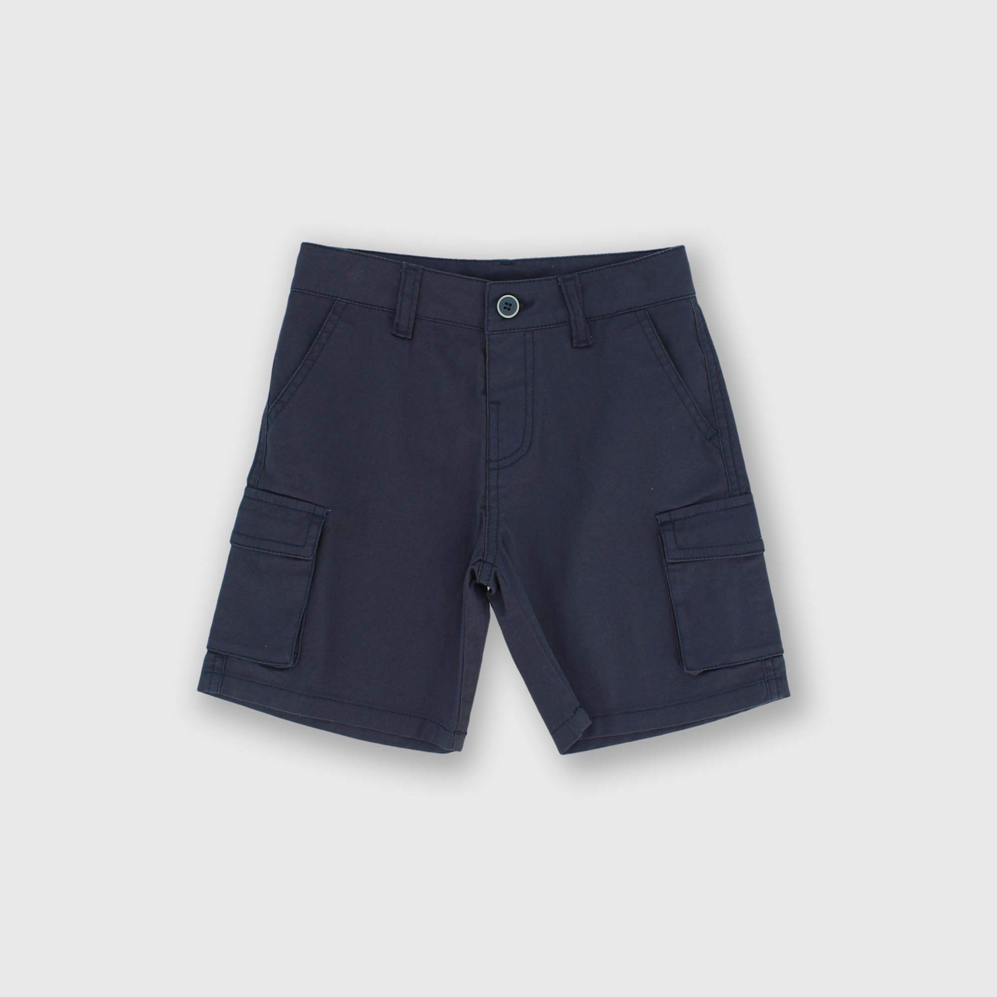 Gabardine bermuda for boy, blue