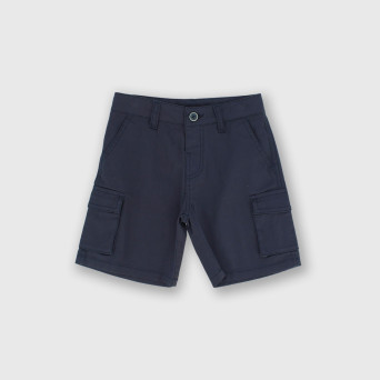 Gabardine bermuda for boy, blue Gabardine bermuda for boy, blue
