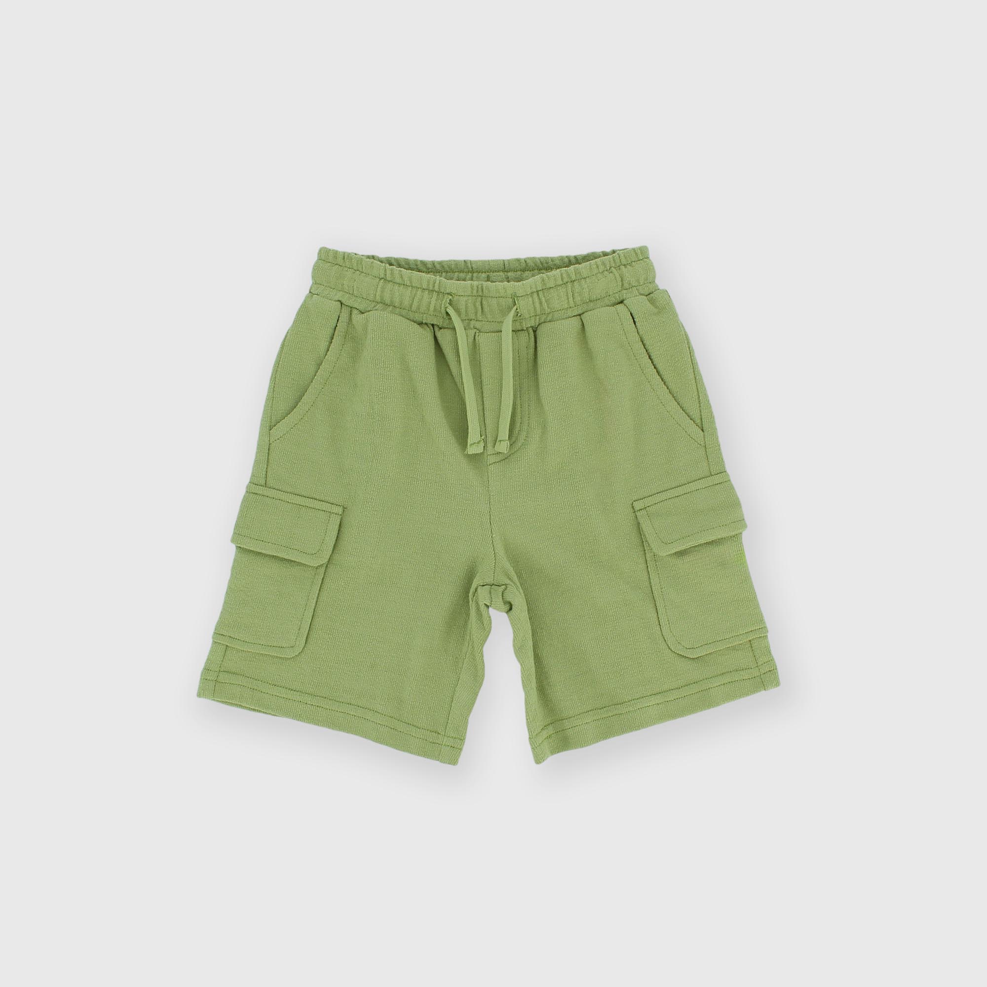 Bermuda de Jersey para niño, verde
