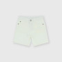 Bermuda in gabardina da bambino, bianco Bermuda in gabardina da bambino, bianco