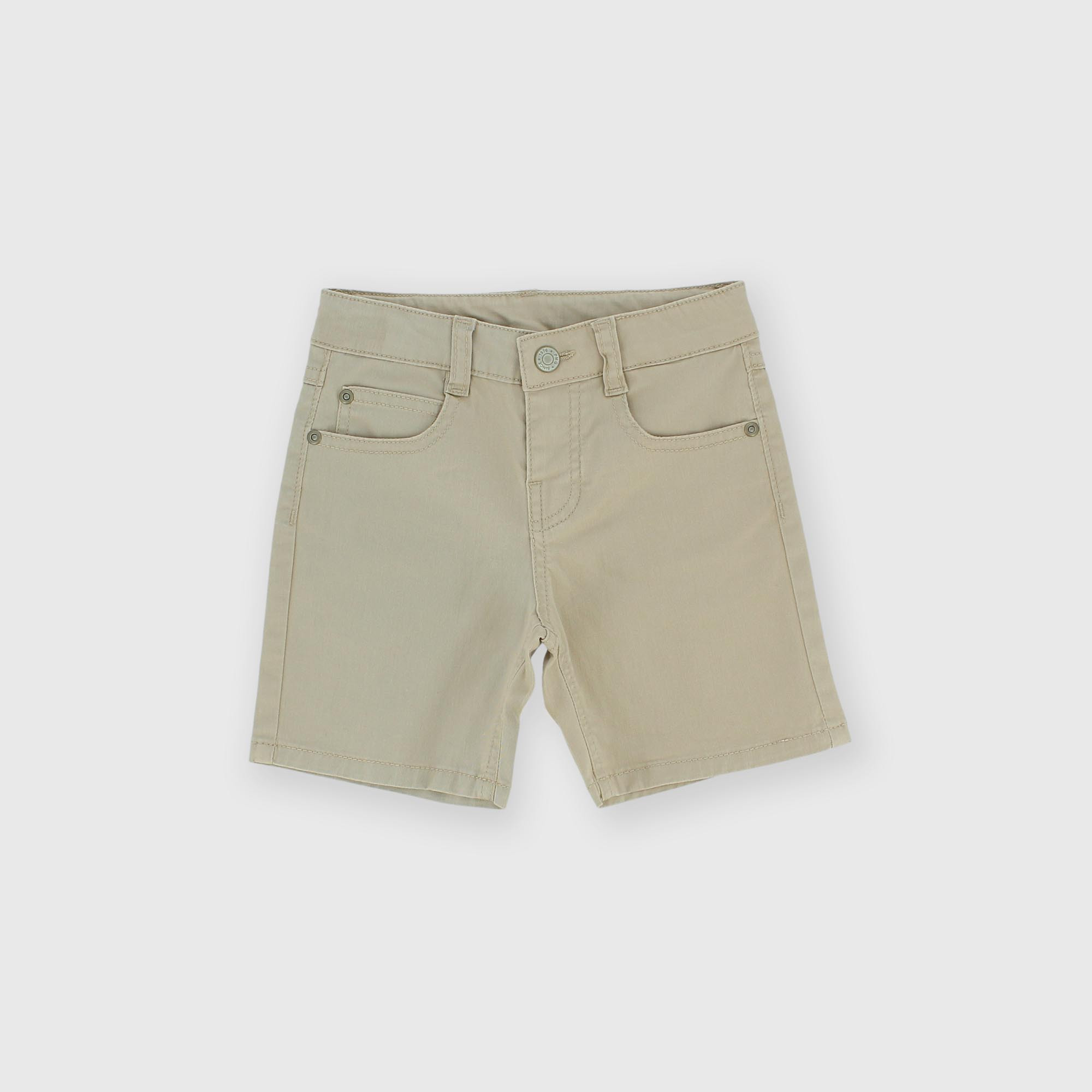 Bermuda de tejido gabardina para niño, beige