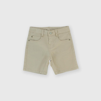 Gabardine bermuda for boy, beige Gabardine bermuda for boy, beige