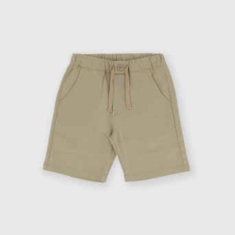 Boy's coton-linen bermuda, beige Boy's coton-linen bermuda, beige