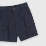 Gabardine bermuda for boy, blue Gabardine bermuda for boy, blue