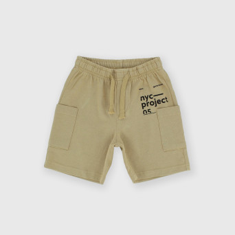 Jersey bermuda for boy, beige Jersey bermuda for boy, beige