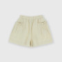 Shorts en coton-lin fille, rose Shorts en coton-lin fille, rose