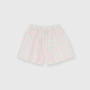 Shorts in cotone da bambina, bianco Shorts in cotone da bambina, bianco