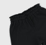 Pantalón corto de tejido seersucker para niña, negro Pantalón corto de tejido seersucker para niña, negro