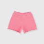 Girl's ribbed shorts, pink Girl's ribbed shorts, pink