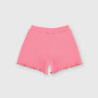 Girl's ribbed shorts, pink Girl's ribbed shorts, pink