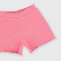 Girl's ribbed shorts, pink Girl's ribbed shorts, pink