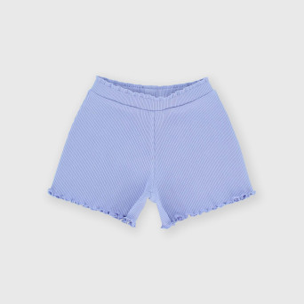 Girl's ribbed shorts, violet Girl's ribbed shorts, violet
