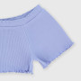 Girl's ribbed shorts, violet Girl's ribbed shorts, violet