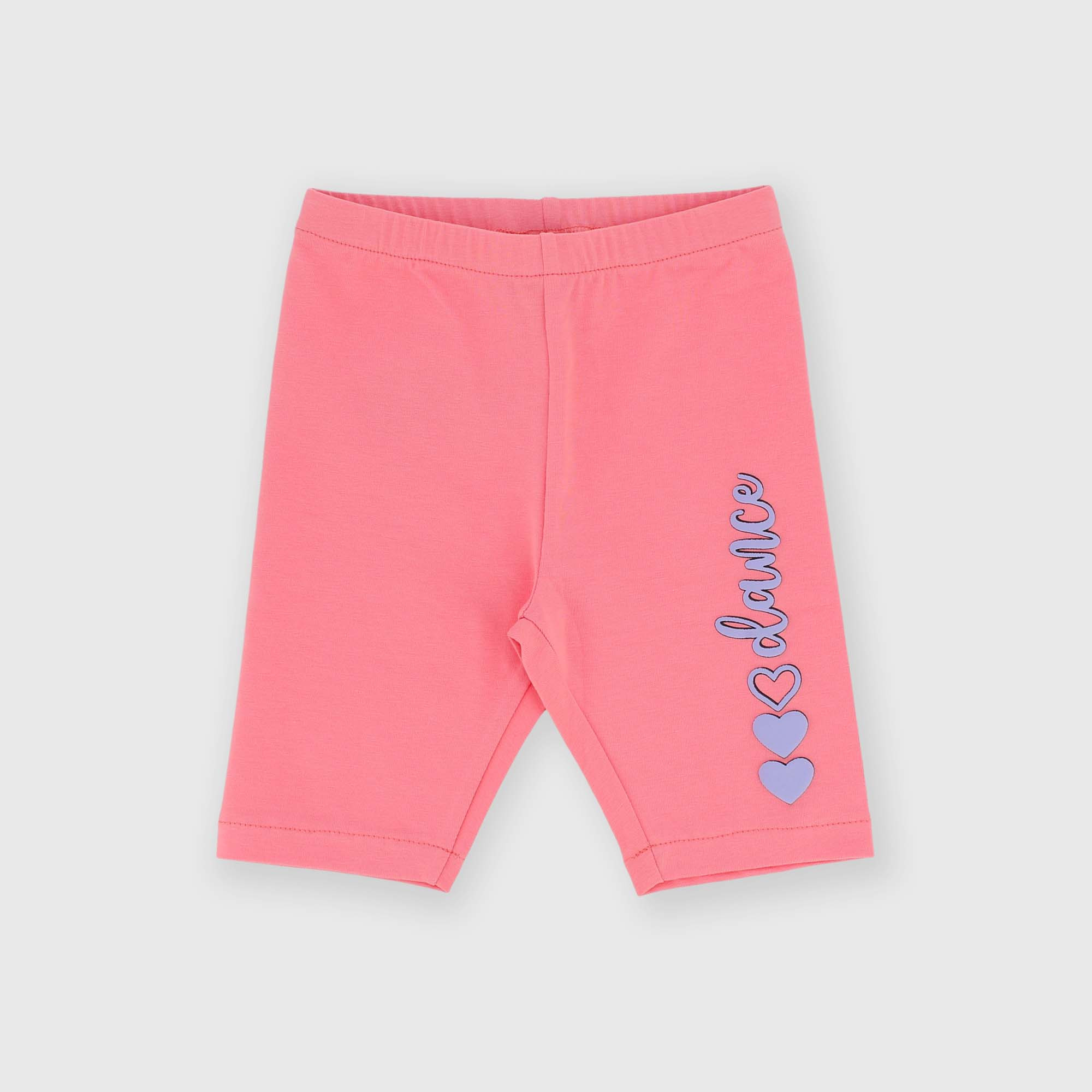 Pantalón ciclista de tejido Jersey para niña, rosa