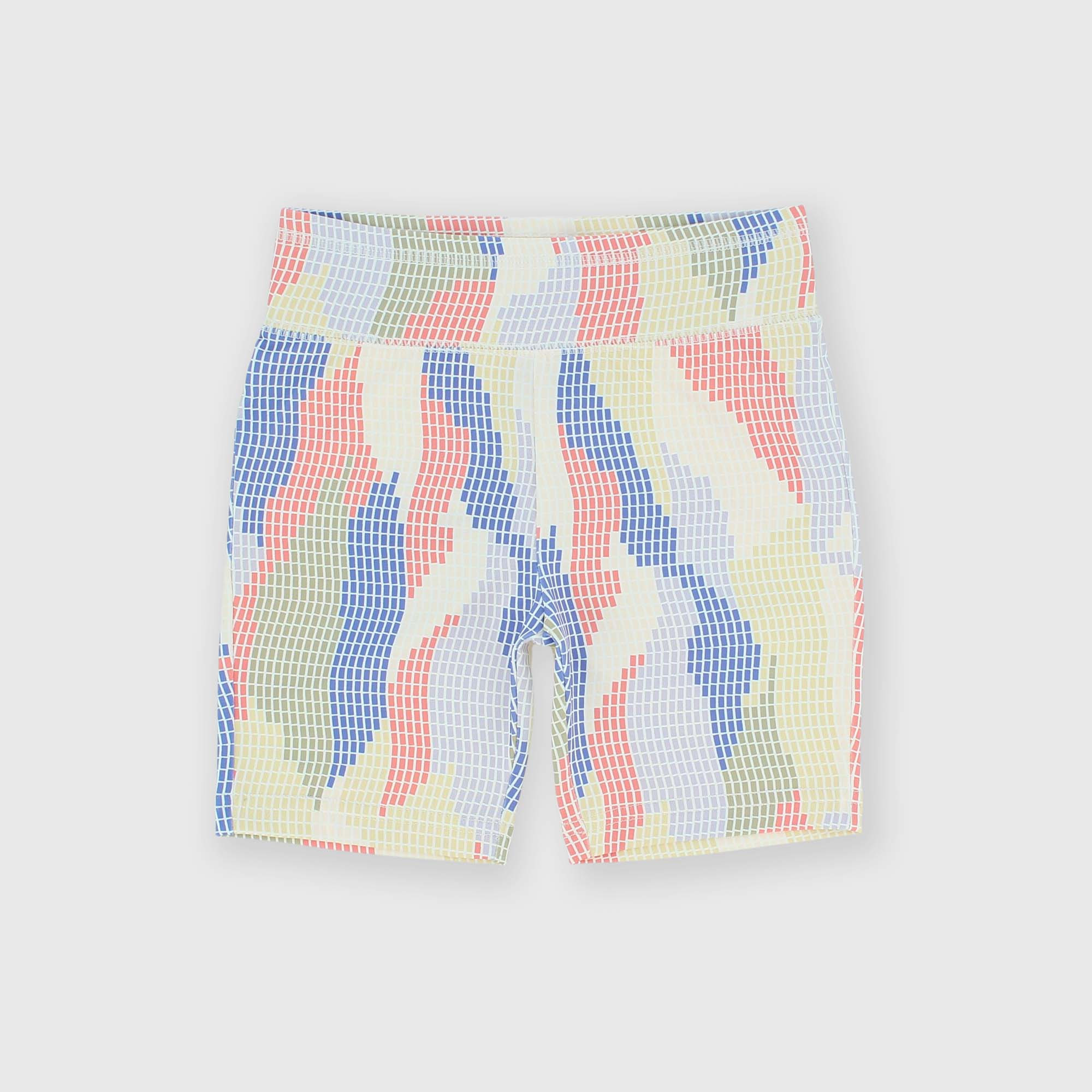 Pantalón ciclista de tejido técnico para niña, multicolor