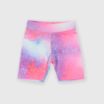Girl's trousers in technical fabric, white Girl's trousers in technical fabric, white