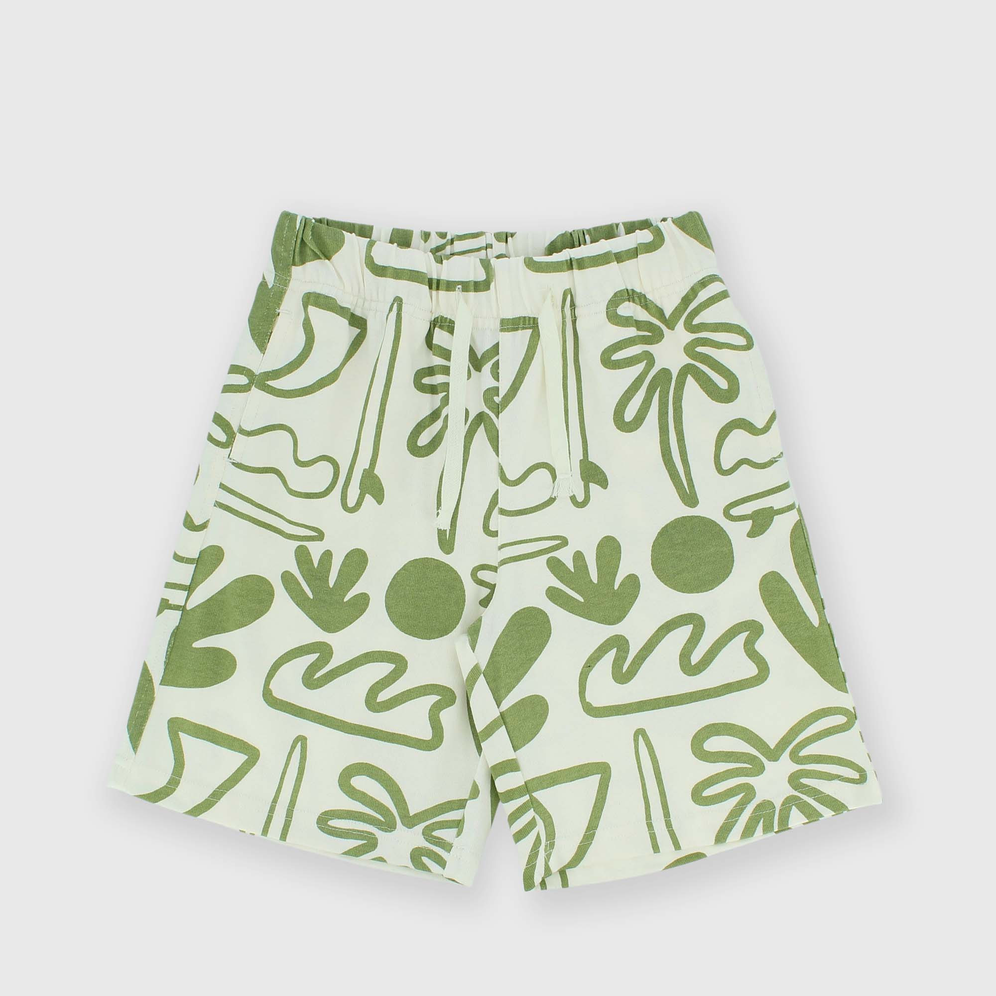 Bermuda de Jersey para niño, blanco