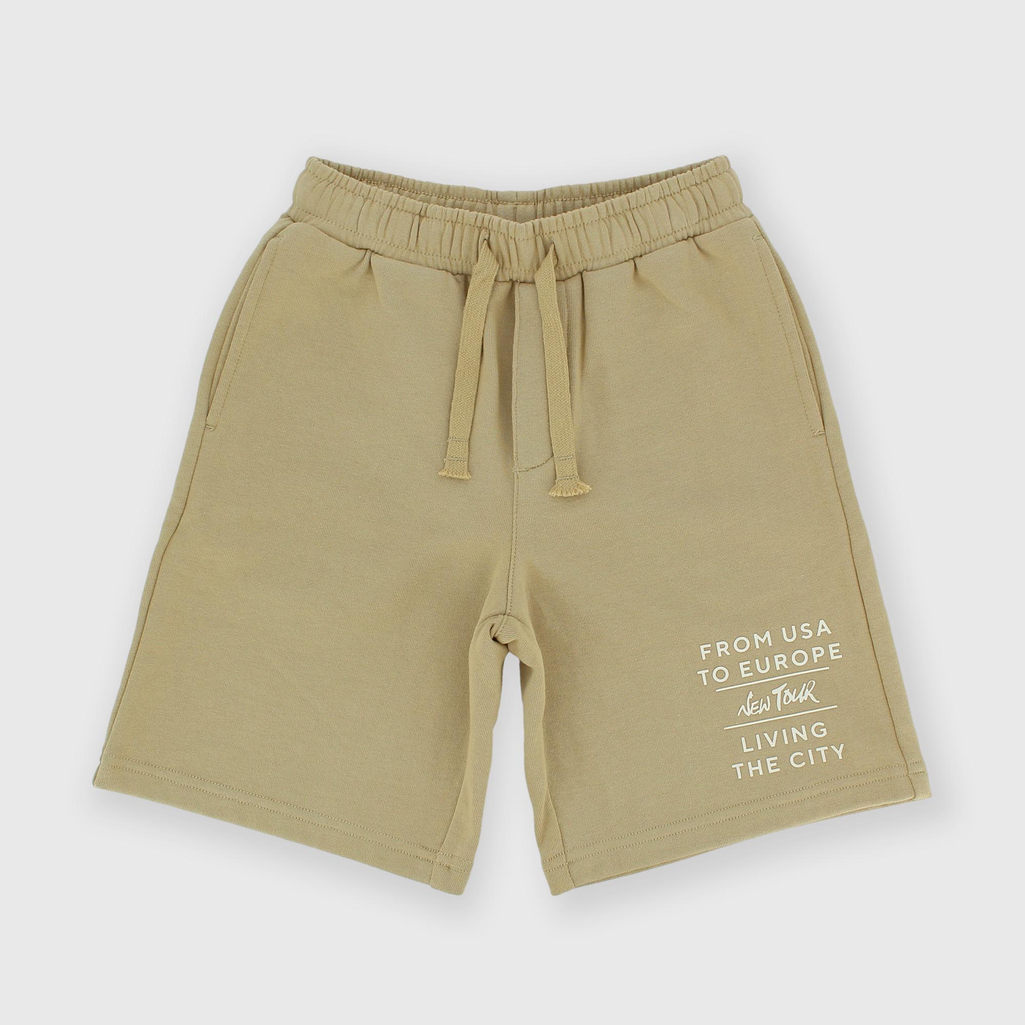 Bermuda&#x20;en&#x20;molleton&#x20;pour&#x20;gar&#xE7;on,&#x20;vert