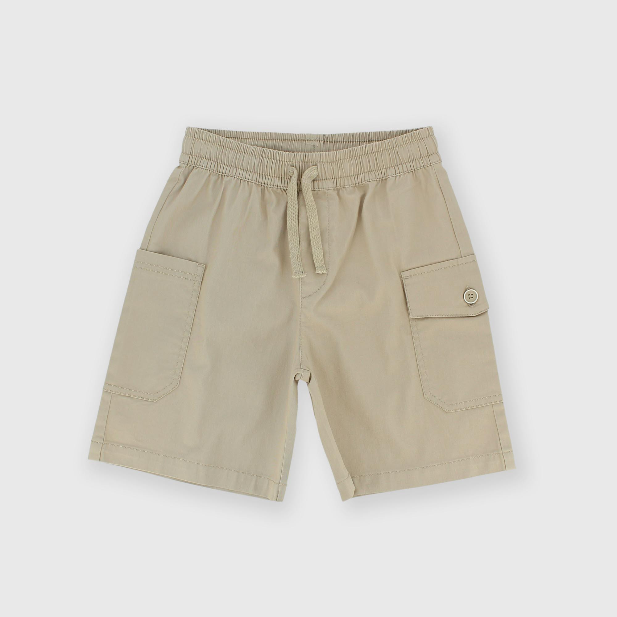 Bermuda de tejido gabardina para niño, beige
