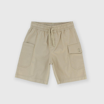 Gabardine bermuda for boy, beige Gabardine bermuda for boy, beige