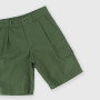 Popline bermuda for boy, green Popline bermuda for boy, green