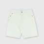 Gabardine bermuda for boy, white Gabardine bermuda for boy, white