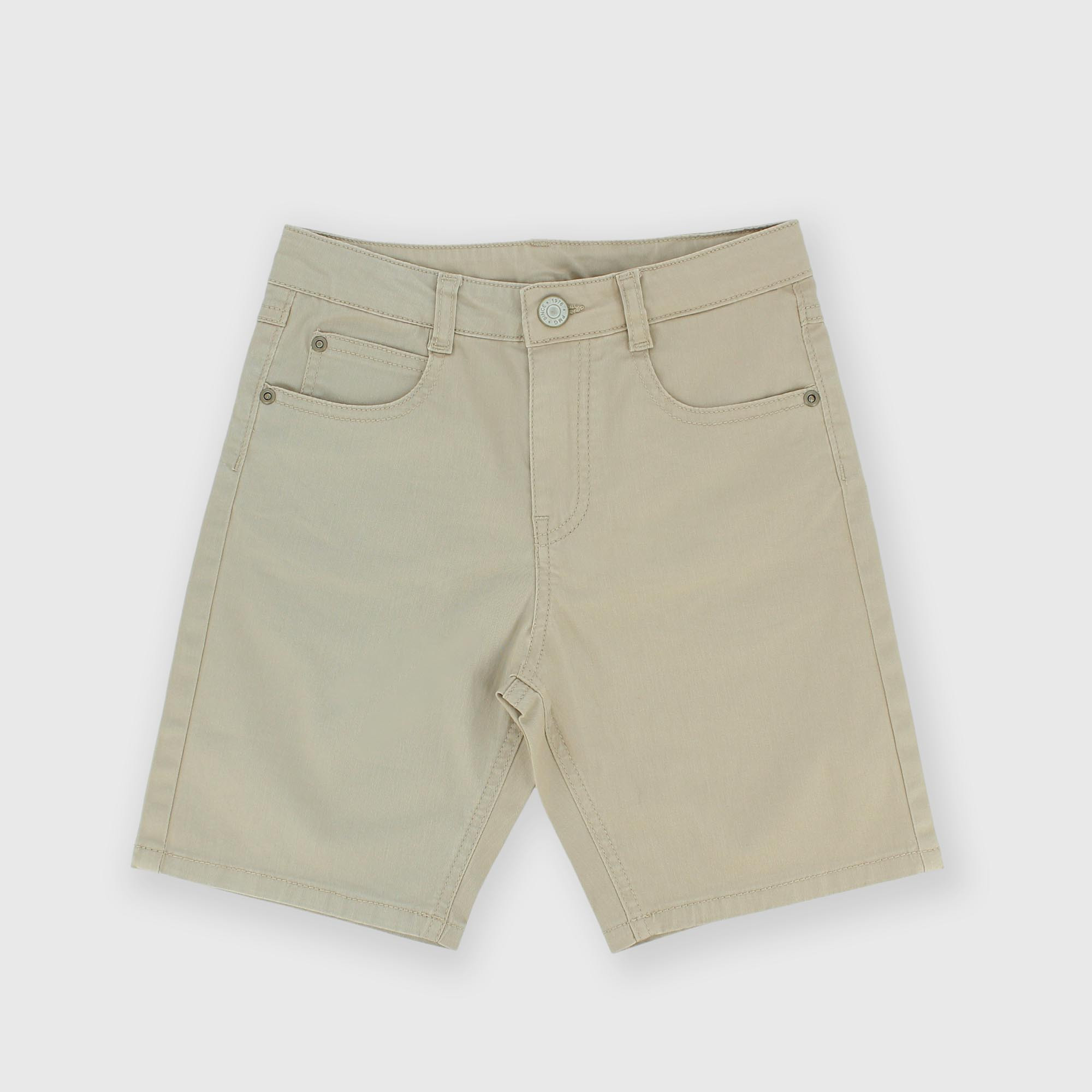 Bermuda de tejido gabardina para niño, beige