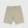 Gabardine bermuda for boy, beige Gabardine bermuda for boy, beige
