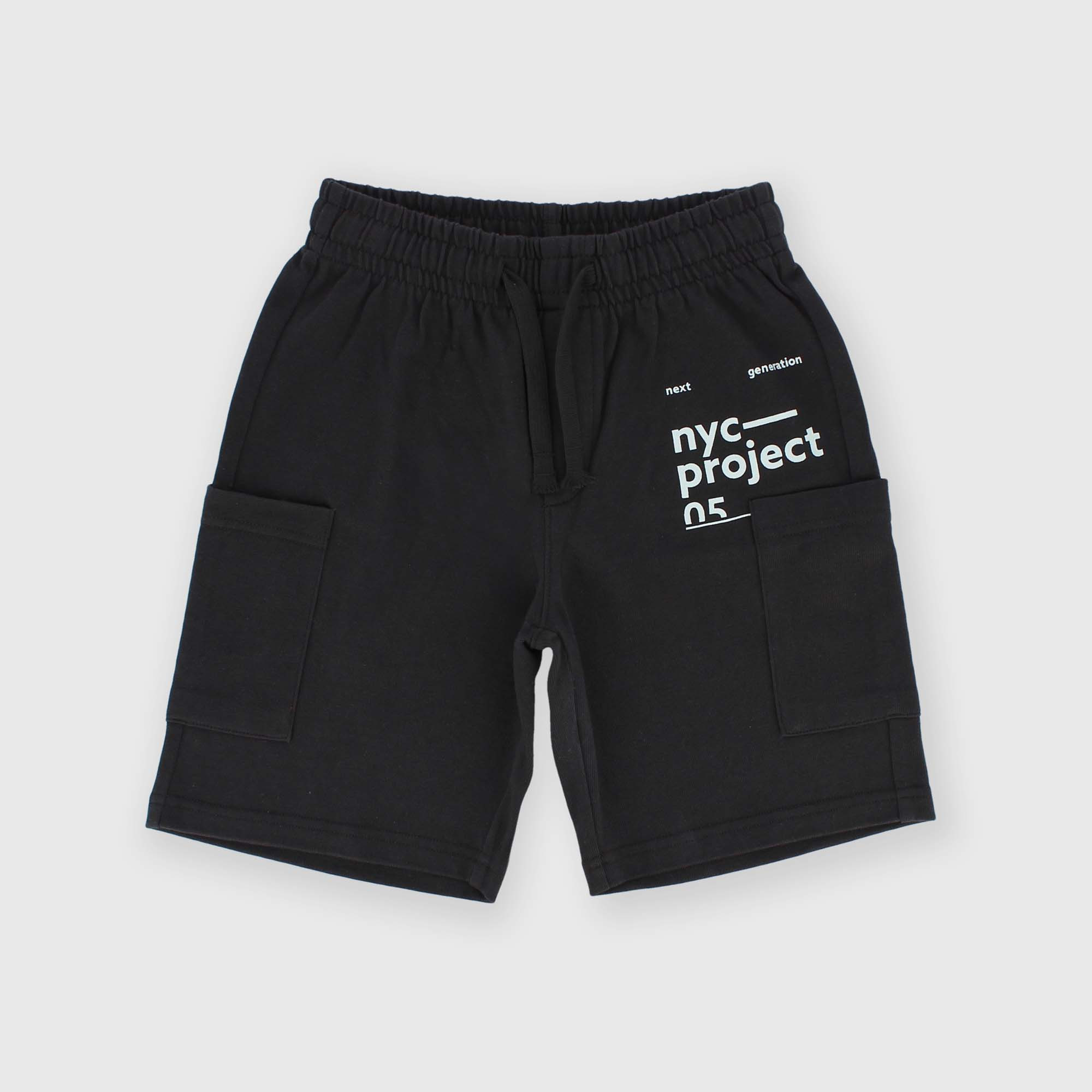 Jersey bermuda for boy, grey