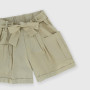 Shorts en coton-lin fille, vert Shorts en coton-lin fille, vert