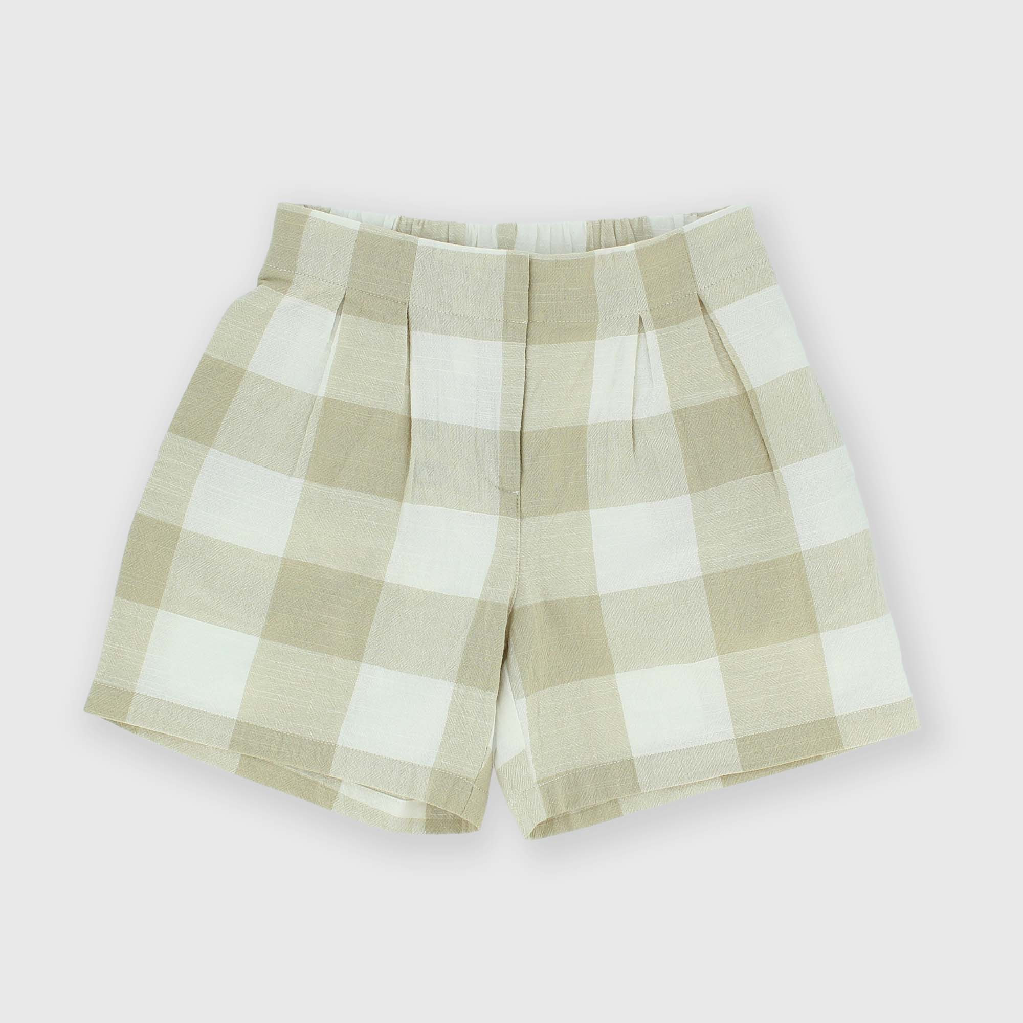Shorts en coton fille, vert