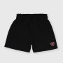 Pantalón corto de tejido Jersey para niña, negro Pantalón corto de tejido Jersey para niña, negro