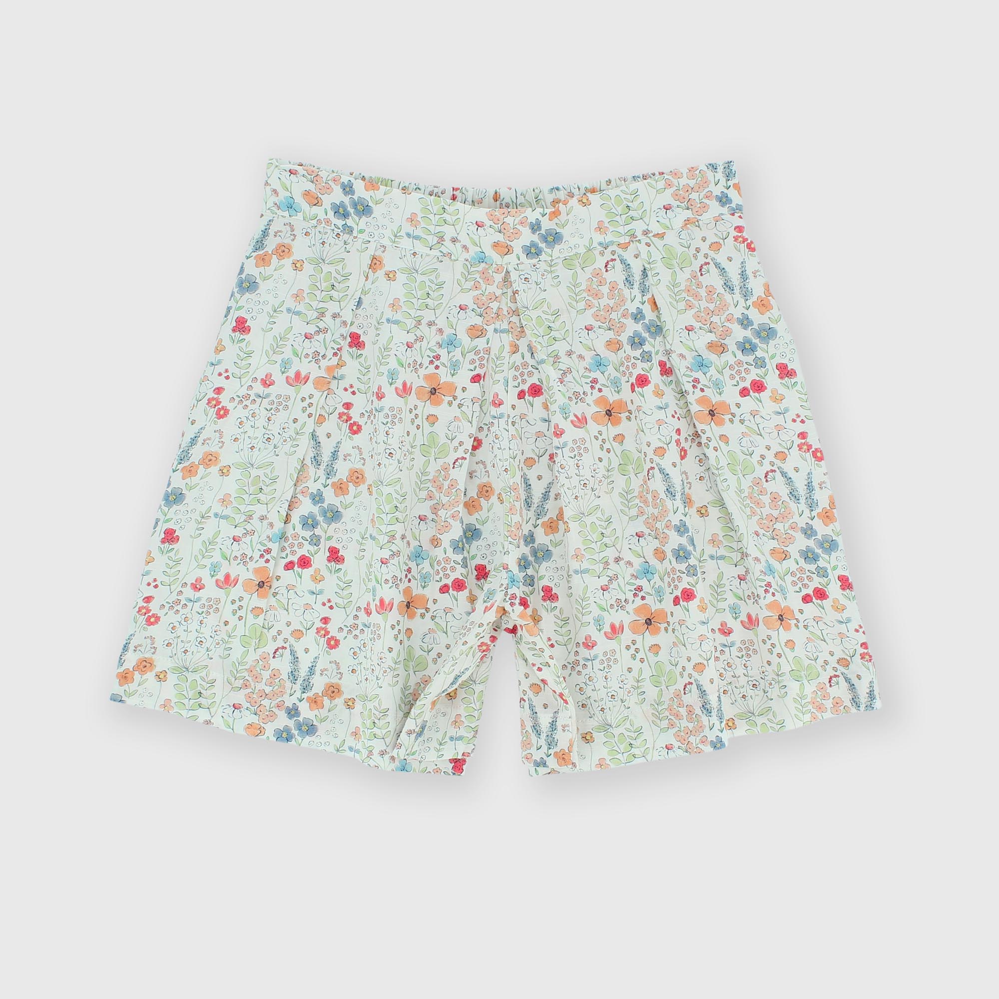 Shorts en viscose  fille, blanc