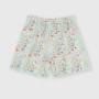 Pantalón corto de viscosa para niña, blanco Pantalón corto de viscosa para niña, blanco