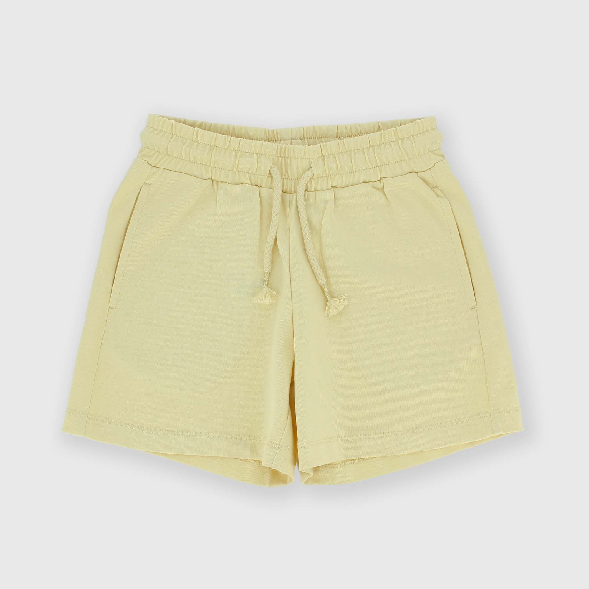 Girl's heavy-Jersey shorts, beige