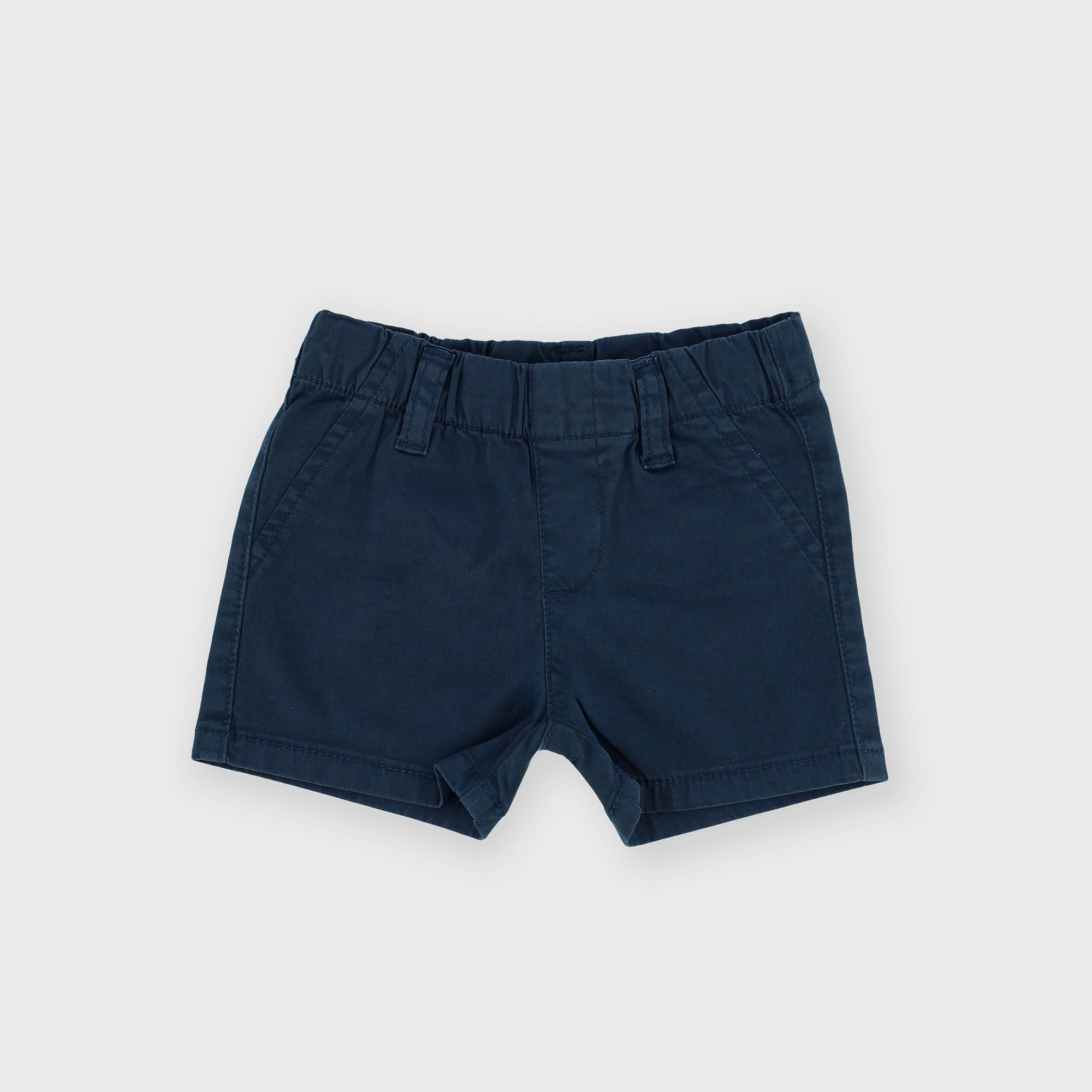 Newborn gabardine trousers, blue