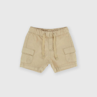 Newborn popeline trousers, beige Newborn popeline trousers, beige
