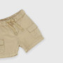 Pantalón corto de popelina para bebé niño, beige Pantalón corto de popelina para bebé niño, beige