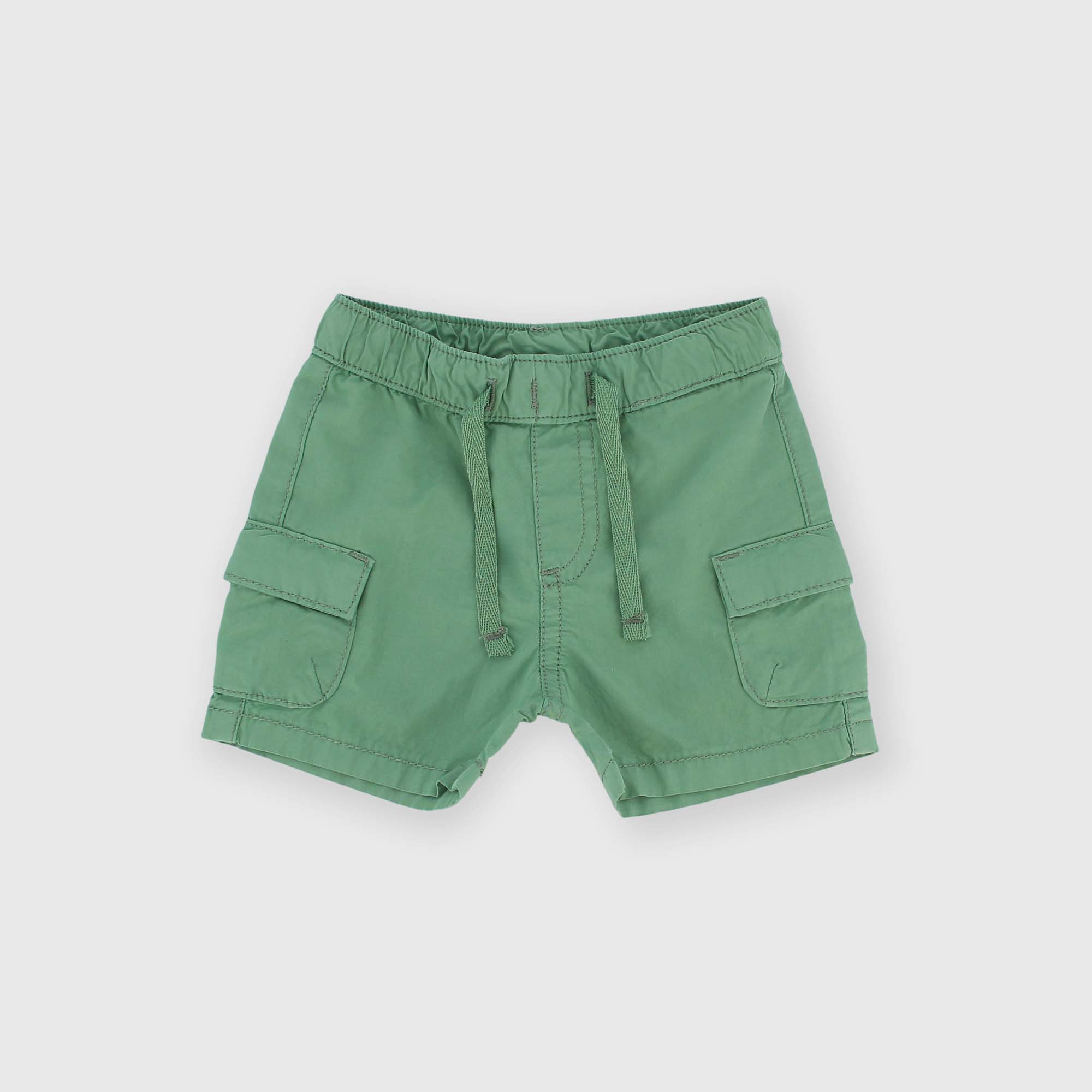 Newborn popeline trousers, green