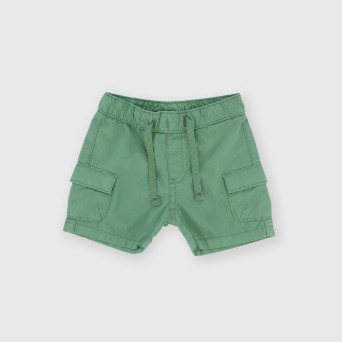 Newborn popeline trousers, green Newborn popeline trousers, green