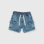 Bermuda in jeans da neonato, blu Bermuda in jeans da neonato, blu