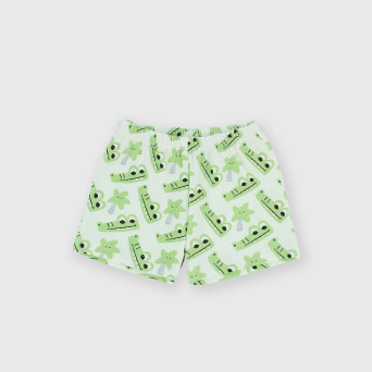 Pantalón corto canalé para bebé niño, blanco Pantalón corto canalé para bebé niño, blanco
