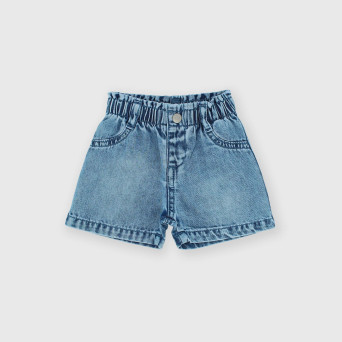 Pantalón corto vaquero para bebé niña, azul Pantalón corto vaquero para bebé niña, azul