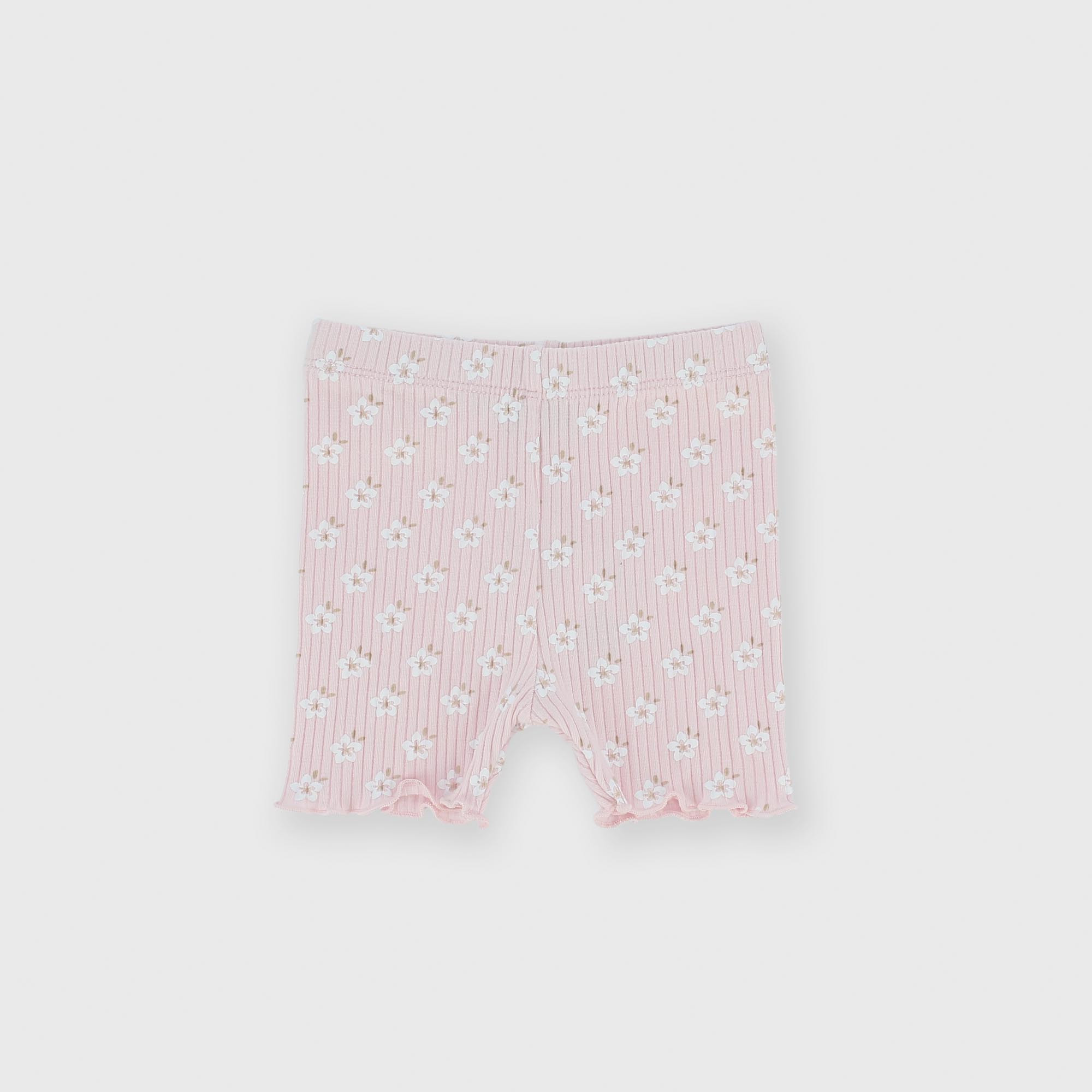 ШОРТЫ В РУБЧИК ДЛЯ НОВОРОЖДЕННОЙ, РОЗОВЫЙ