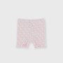 Pantalón ciclista canalé para bebé, rosa Pantalón ciclista canalé para bebé, rosa