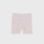Pantalón ciclista canalé para bebé, rosa Pantalón ciclista canalé para bebé, rosa