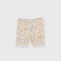 Pantalón ciclista canalé para bebé, blanco Pantalón ciclista canalé para bebé, blanco